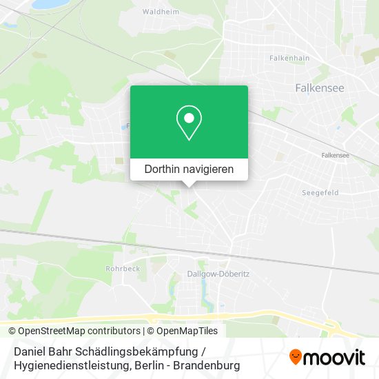 Daniel Bahr Schädlingsbekämpfung / Hygienedienstleistung Karte