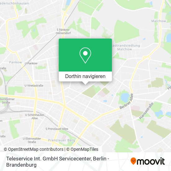 Teleservice Int. GmbH Servicecenter Karte