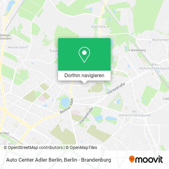 Auto Center Adler Berlin Karte