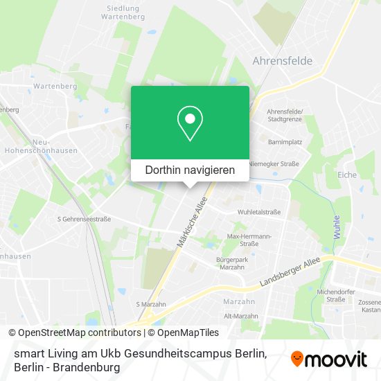 smart Living am Ukb Gesundheitscampus Berlin Karte