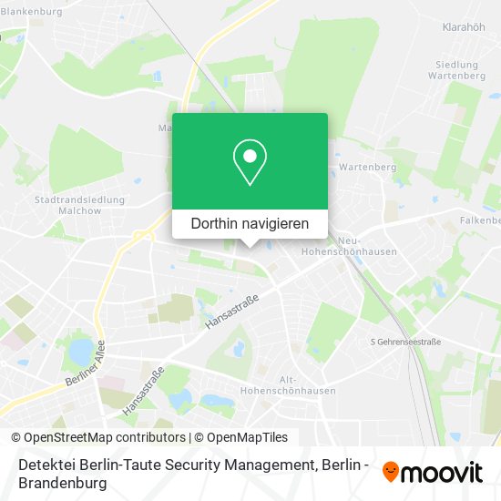 Detektei Berlin-Taute Security Management Karte