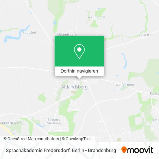 Sprachakademie Fredersdorf Karte