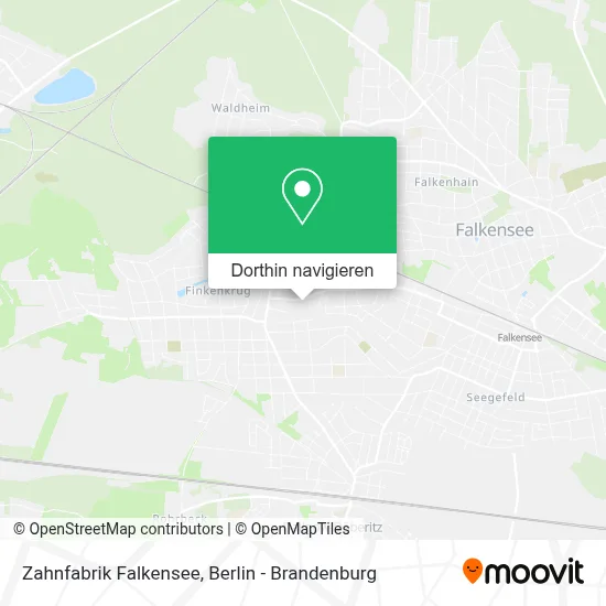 Zahnfabrik Falkensee Karte