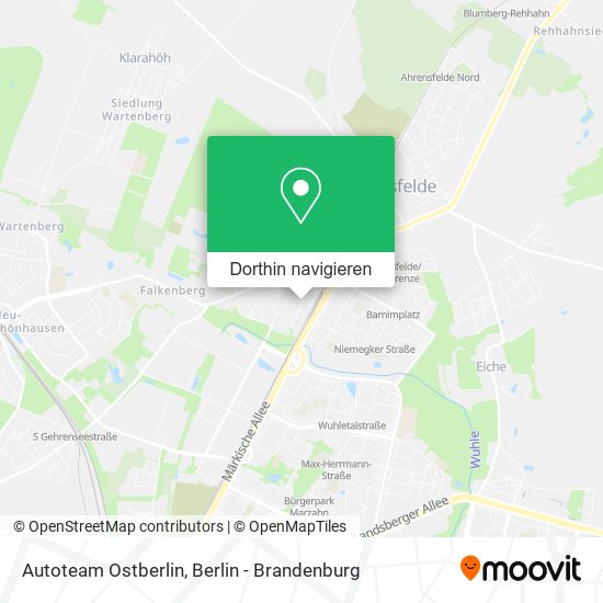 Autoteam Ostberlin Karte