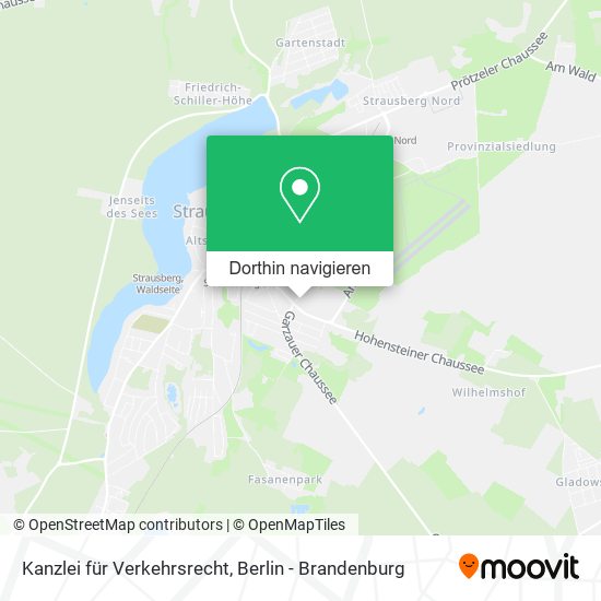 Kanzlei für Verkehrsrecht Karte