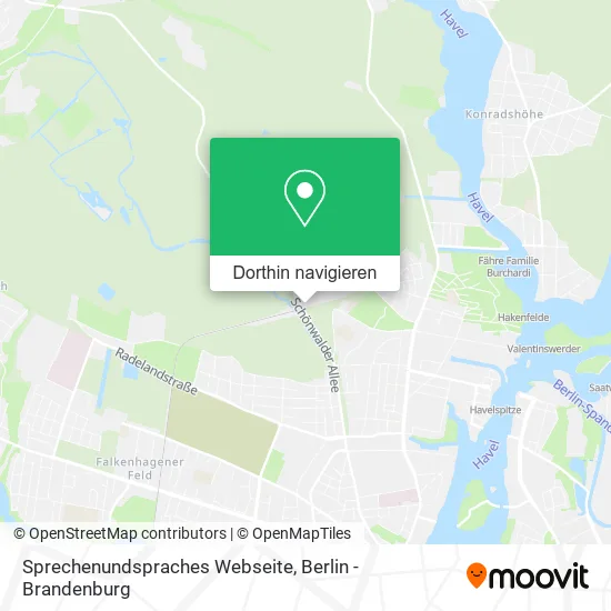 Sprechenundspraches Webseite Karte