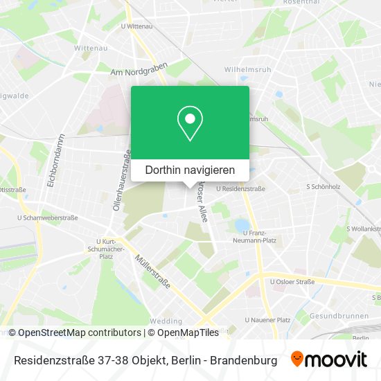 Residenzstraße 37-38 Objekt Karte