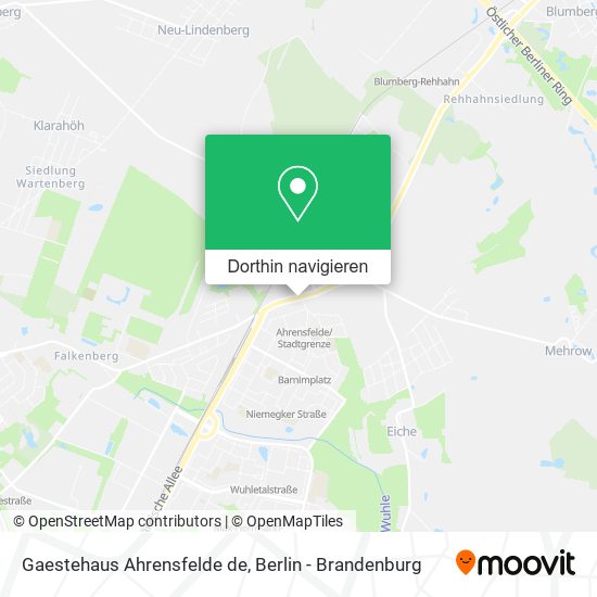 Gaestehaus Ahrensfelde de Karte