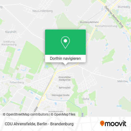 CDU Ahrensfelde Karte