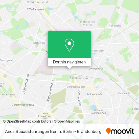 Anes Bauausführungen Berlin Karte