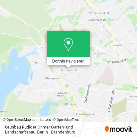 Grünbau Rüdiger Ohmer Garten- und Landschaftsbau Karte