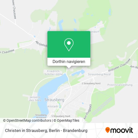 Christen in Strausberg Karte