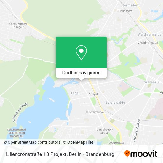 Liliencronstraße 13 Projekt Karte