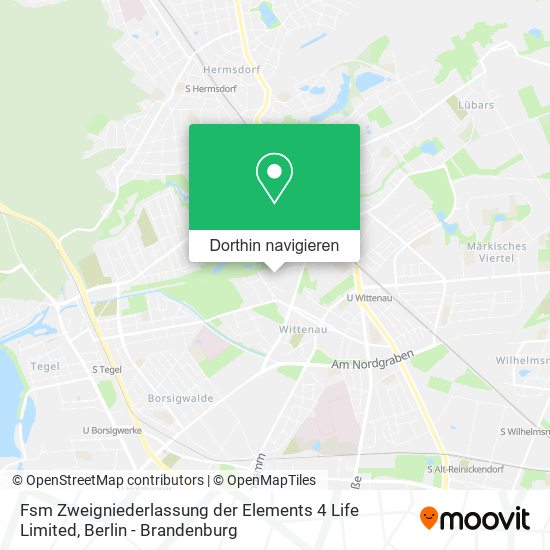 Fsm Zweigniederlassung der Elements 4 Life Limited Karte