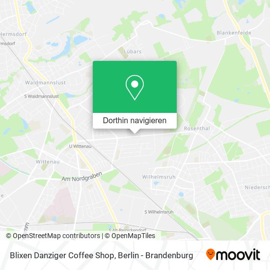 Blixen Danziger Coffee Shop Karte