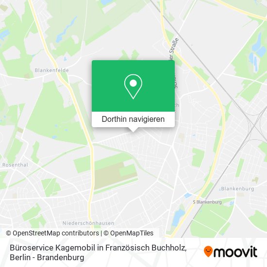 Büroservice Kagemobil in Französisch Buchholz Karte