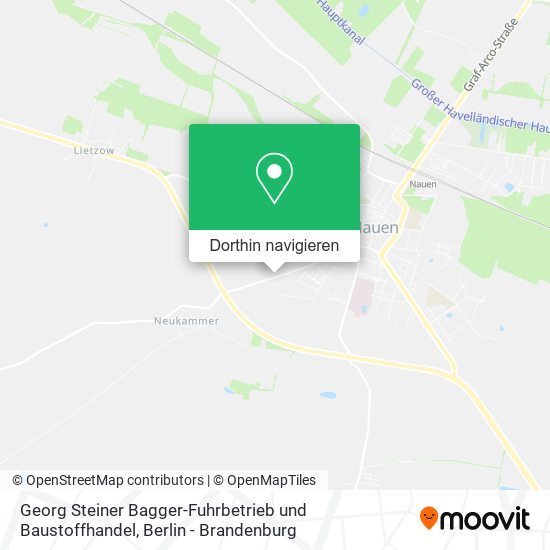 Georg Steiner Bagger-Fuhrbetrieb und Baustoffhandel Karte