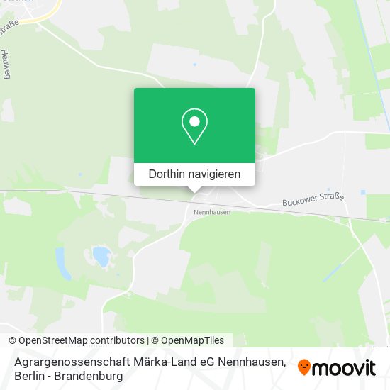 Agrargenossenschaft Märka-Land eG Nennhausen Karte