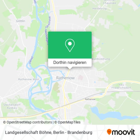 Landgesellschaft Böhne Karte