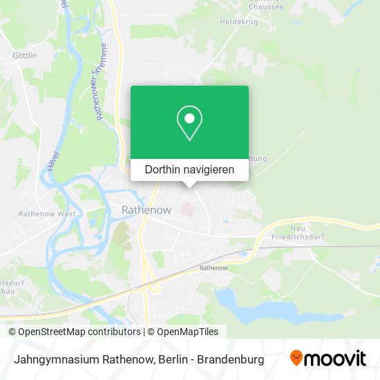 Jahngymnasium Rathenow Karte