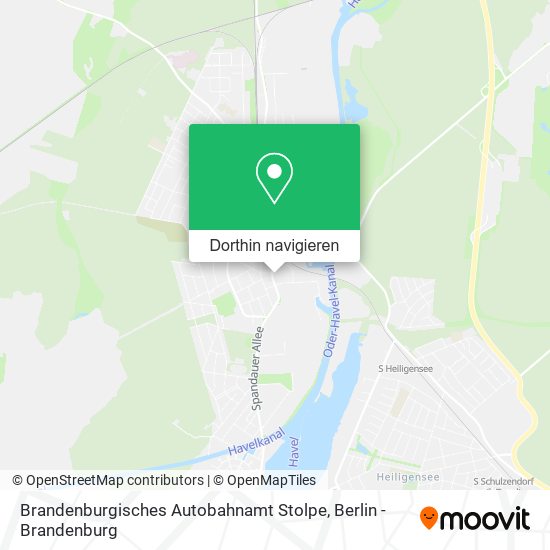 Brandenburgisches Autobahnamt Stolpe Karte