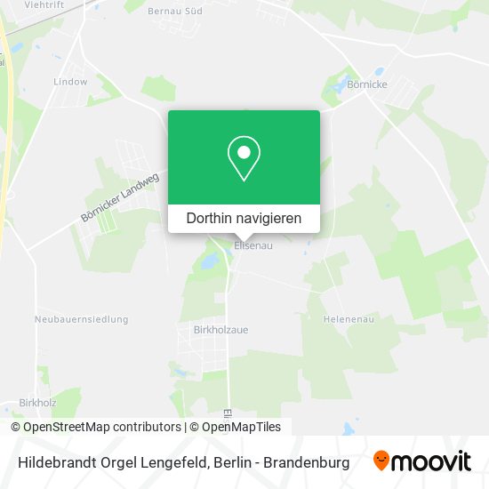 Hildebrandt Orgel Lengefeld Karte