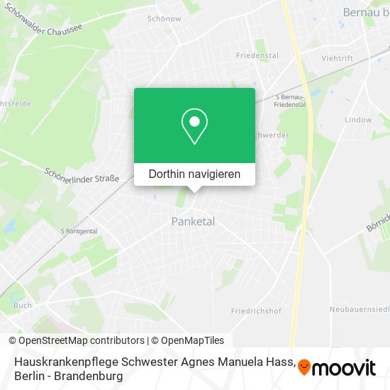 Hauskrankenpflege Schwester Agnes Manuela Hass Karte