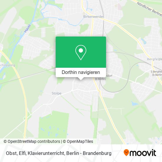 Obst, Elfi, Klavierunterricht Karte