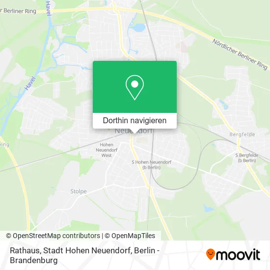 Rathaus, Stadt Hohen Neuendorf Karte