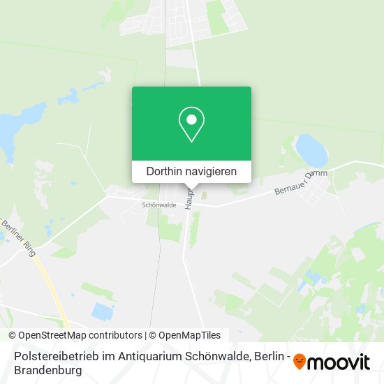 Polstereibetrieb im Antiquarium Schönwalde Karte