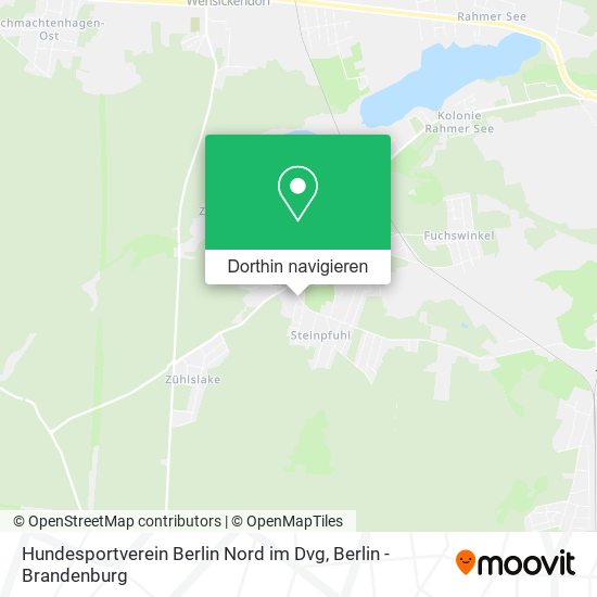 Hundesportverein Berlin Nord im Dvg Karte