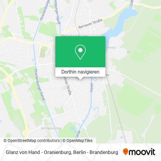 Glanz von Hand - Oranienburg Karte