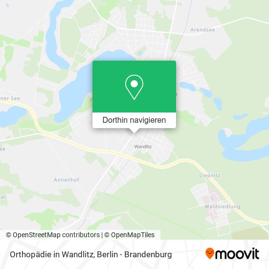 Orthopädie in Wandlitz Karte