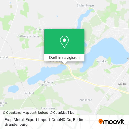 Frap Metall Export Import GmbH& Co Karte