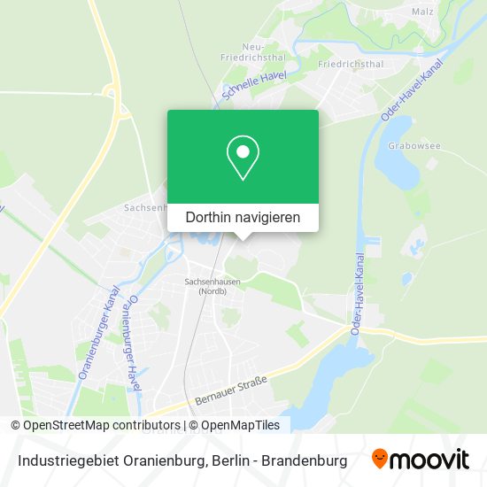 Industriegebiet Oranienburg Karte