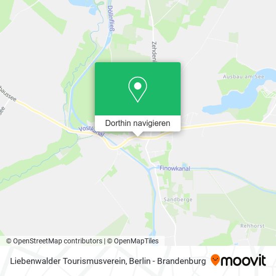 Liebenwalder Tourismusverein Karte