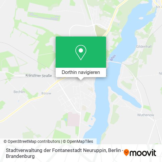 Stadtverwaltung der Fontanestadt Neuruppin Karte