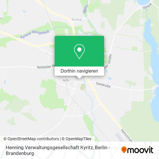 Henning Verwaltungsgesellschaft Kyritz Karte