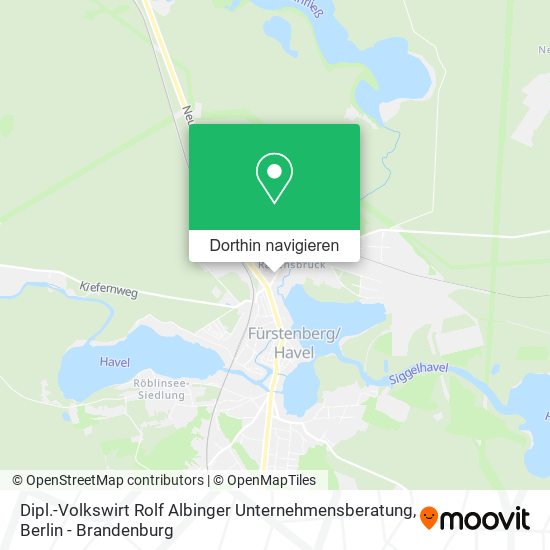 Dipl.-Volkswirt Rolf Albinger Unternehmensberatung Karte