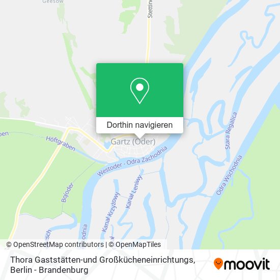 Thora Gaststätten-und Großkücheneinrichtungs Karte