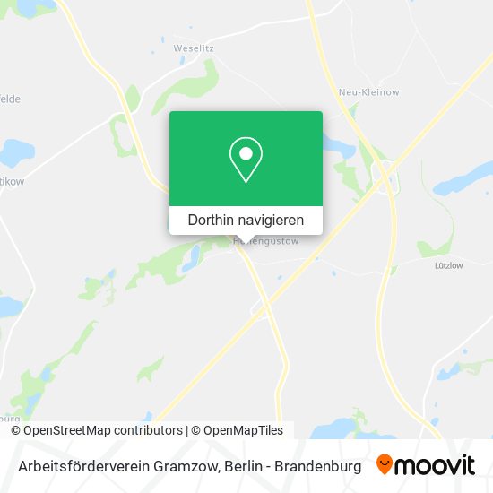 Arbeitsförderverein Gramzow Karte