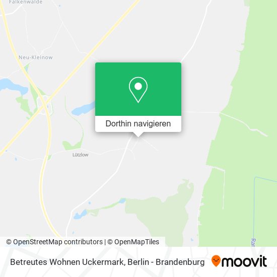 Betreutes Wohnen Uckermark Karte