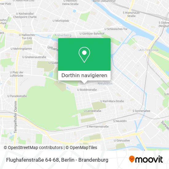Flughafenstraße 64-68 Karte
