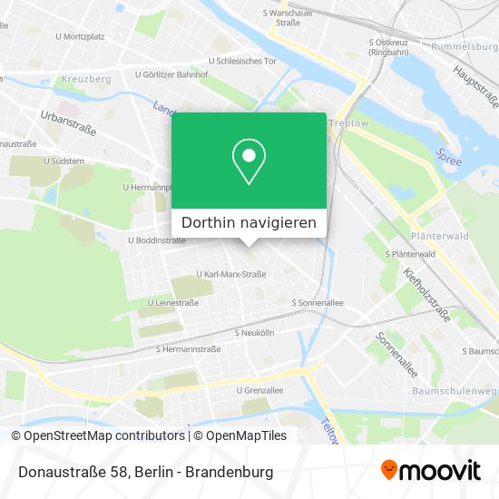 Donaustraße 58 Karte