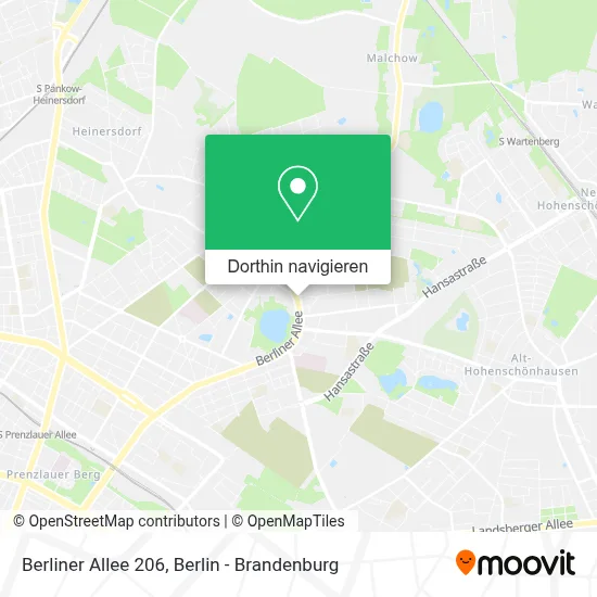 Berliner Allee 206 Karte