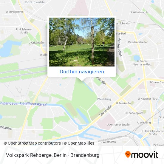 Volkspark Rehberge Karte