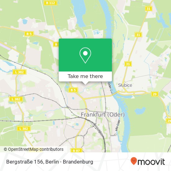 Bergstraße 156 Karte