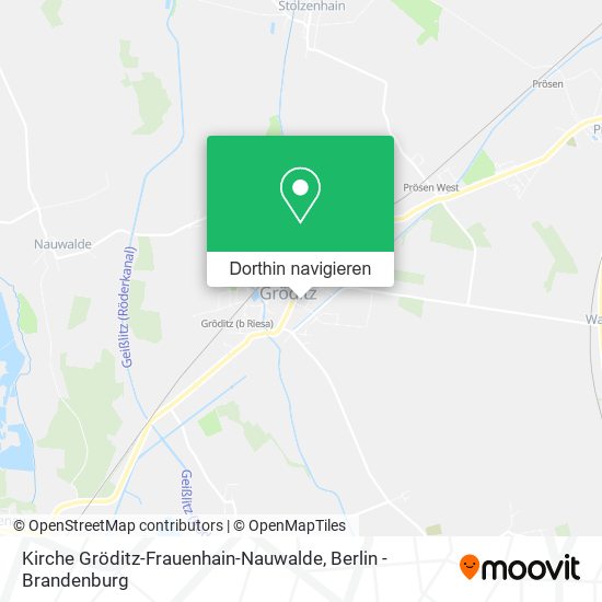 Kirche Gröditz-Frauenhain-Nauwalde Karte