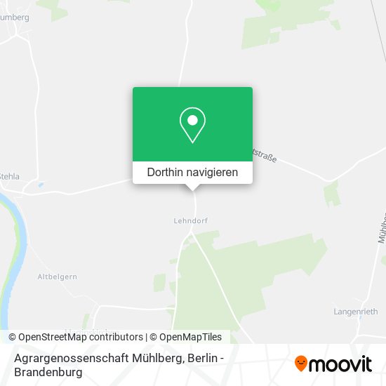 Agrargenossenschaft Mühlberg Karte