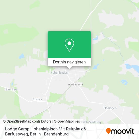 Lodge Camp Hohenleipisch Mit Reitplatz & Barfussweg Karte